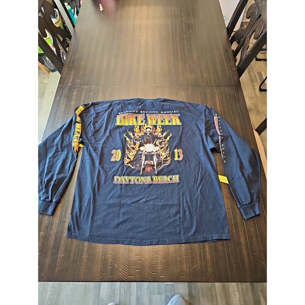 Fruit of the Loom Men Daytona Beach Shirt Bike Week 2013 Florida Biker Wear 2xl - Picture 8 of 11